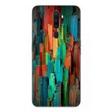 Le Balvo Oppo A5 2020 Uyumlu Dikey Renkler Baskılı Silikon Kılıf