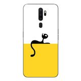 Le Balvo Oppo A5 2020 Uyumlu Dişi Kedi Baskılı Silikon Kılıf