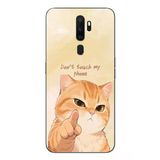 Le Balvo Oppo A5 2020 Uyumlu Dont Touch My Phone Baskılı Silikon Kılıf