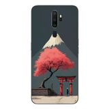 Le Balvo Oppo A5 2020 Uyumlu Fuji Dağı Baskılı Silikon Kılıf