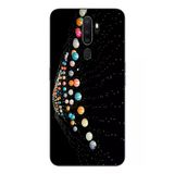 Le Balvo Oppo A5 2020 Uyumlu Gezegenlerin Dansı Baskılı Silikon Kılıf