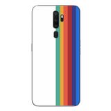 Le Balvo Oppo A5 2020 Uyumlu Gökkuşağı Baskılı Silikon Kılıf