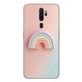 Le Balvo Oppo A5 2020 Uyumlu Gökkuşağı Pastel Baskılı Silikon Kılıf