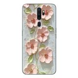 Le Balvo Oppo A5 2020 Uyumlu Gül Kurusu Baskılı Silikon Kılıf