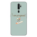 Le Balvo Oppo A5 2020 Uyumlu I'm Pregnant Baskılı Silikon Kılıf