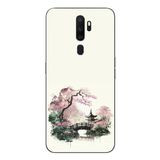 Le Balvo Oppo A5 2020 Uyumlu Japon Bahçesi Baskılı Silikon Kılıf