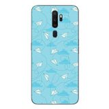 Le Balvo Oppo A5 2020 Uyumlu Kağıttan Uçak Baskılı Silikon Kılıf