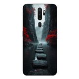 Le Balvo Oppo A5 2020 Uyumlu Karanlık Yolu Baskılı Silikon Kılıf