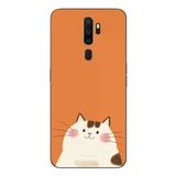 Le Balvo Oppo A5 2020 Uyumlu Kedi Baskılı Silikon Kılıf
