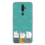 Le Balvo Oppo A5 2020 Uyumlu Kedi Patileri Baskılı Silikon Kılıf