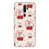 Le Balvo Oppo A5 2020 Uyumlu Kiraz Bukleleri Baskılı Silikon Kılıf