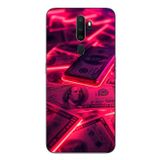 Le Balvo Oppo A5 2020 Uyumlu Kızıl Dolarlar Baskılı Silikon Kılıf