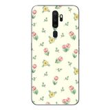 Le Balvo Oppo A5 2020 Uyumlu Lale Çiçekleri Baskılı Silikon Kılıf