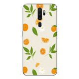 Le Balvo Oppo A5 2020 Uyumlu Mandalinalar Baskılı Silikon Kılıf
