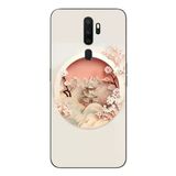 Le Balvo Oppo A5 2020 Uyumlu Manzar Retro Yuvarlak Baskılı Silikon Kılıf
