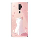 Le Balvo Oppo A5 2020 Uyumlu Minnoş Kedi Baskılı Silikon Kılıf