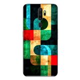 Le Balvo Oppo A5 2020 Uyumlu Modern Çizgiler Baskılı Silikon Kılıf
