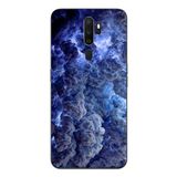 Le Balvo Oppo A5 2020 Uyumlu Mor Bulutlar Baskılı Silikon Kılıf