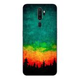 Le Balvo Oppo A5 2020 Uyumlu Orman Gecesi Renkli Baskılı Silikon Kılıf