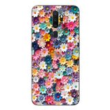 Le Balvo Oppo A5 2020 Uyumlu Pastel Çiçekler Baskılı Silikon Kılıf