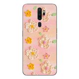 Le Balvo Oppo A5 2020 Uyumlu Pastel Papatya Baskılı Silikon Kılıf