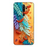 Le Balvo Oppo A5 2020 Uyumlu Pastoral Çicekler Baskılı Silikon Kılıf