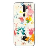 Le Balvo Oppo A5 2020 Uyumlu Renkli Boyalar Baskılı Silikon Kılıf