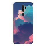 Le Balvo Oppo A5 2020 Uyumlu Renkli Doğal Bulutlar Baskılı Silikon Kılıf