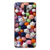 Le Balvo Oppo A5 2020 Uyumlu Renkli Kediler Baskılı Silikon Kılıf