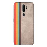 Le Balvo Oppo A5 2020 Uyumlu Retro Gökkuşağı Baskılı Silikon Kılıf