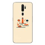 Le Balvo Oppo A5 2020 Uyumlu Sade Tatil Baskılı Silikon Kılıf