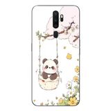 Le Balvo Oppo A5 2020 Uyumlu Sallanan Panda Baskılı Silikon Kılıf