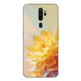 Le Balvo Oppo A5 2020 Uyumlu Sarı Çiçek Baskılı Silikon Kılıf