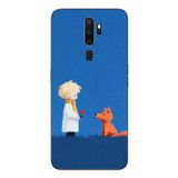 Le Balvo Oppo A5 2020 Uyumlu Sarışın Çocuk ve Köpek Baskılı Silikon Kılıf