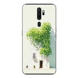 Le Balvo Oppo A5 2020 Uyumlu Sarmaşıklı Ev Baskılı Silikon Kılıf