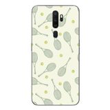 Le Balvo Oppo A5 2020 Uyumlu Tenis Raketleri Baskılı Silikon Kılıf