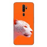 Le Balvo Oppo A5 2020 Uyumlu Turuncu Kaplan Baskılı Silikon Kılıf