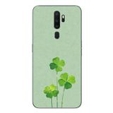 Le Balvo Oppo A5 2020 Uyumlu Üçlü Yonca Baskılı Silikon Kılıf