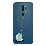 Le Balvo Oppo A5 2020 Uyumlu Uyuyan Fil Baskılı Silikon Kılıf