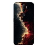 Le Balvo Oppo A5 2020 Uyumlu Uzay Boşluğu Baskılı Silikon Kılıf