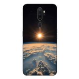 Le Balvo Oppo A5 2020 Uyumlu Uzay Günbatımı Baskılı Silikon Kılıf