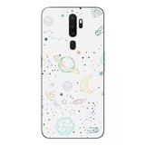Le Balvo Oppo A5 2020 Uyumlu Uzay Yolculuğu Baskılı Silikon Kılıf