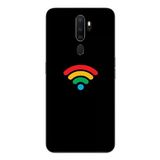 Le Balvo Oppo A5 2020 Uyumlu Wifi Simgesi Baskılı Silikon Kılıf