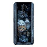 Le Balvo Oppo A5 2020 Uyumlu Yavru Kediler Baskılı Silikon Kılıf