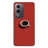 Le Balvo Oppo A5 4G Uyumlu Sade Kahve Kupası Baskılı Silikon Kılıf