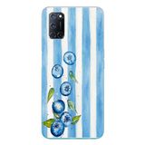 Le Balvo Oppo A52 Uyumlu Yaban Mersinleri Baskılı Silikon Kılıf