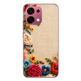 Le Balvo Oppo A6 PRO Uyumlu İşlemeli İğne Oyası Baskılı Silikon Kılıf