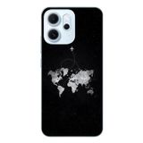 Le Balvo Oppo Reno 14F Uyumlu Dünya Haritası Uçuş Baskılı Silikon Kılıf