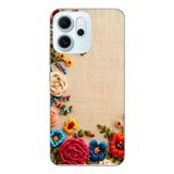 Le Balvo Oppo Reno 14F Uyumlu İşlemeli İğne Oyası Baskılı Silikon Kılıf