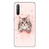 Le Balvo Oppo Reno 3 Uyumlu Benim Kedim Baskılı Silikon Kılıf